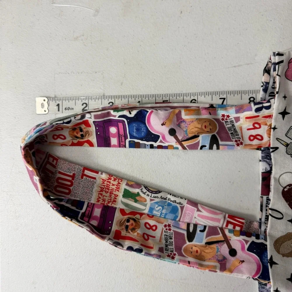 Taylor Swift Eras Tour Themed Tote Bag‎ Fabric Multi Color